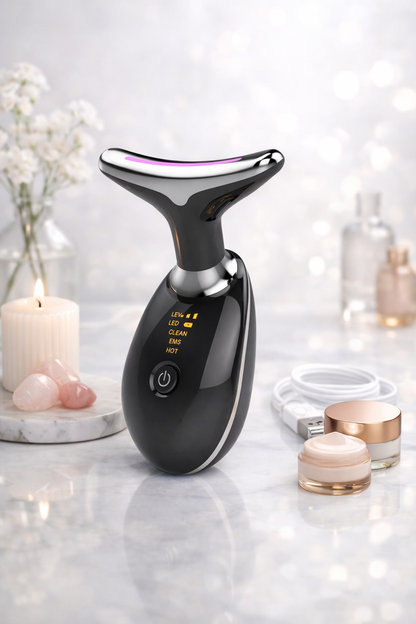 7-Farben-LED-Gesichts- und Nackenmassagegerät